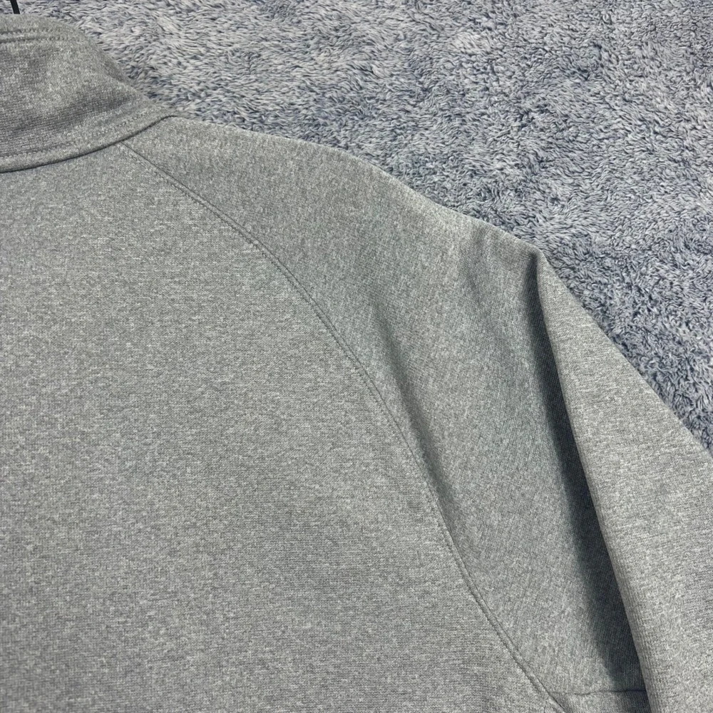 The North Face Mens XL Grey 1/4 Zip Pullover Chest Pocket Raglan Sleeve